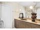 Bathroom featuring neutral colors, a large vanity with drawers, and modern decor at 930 Acoma St # 420, Denver, CO 80204