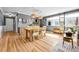 The dining room has hardwood floors and lots of natural light at 85 N Ogden St # 13, Denver, CO 80218