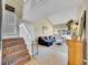 Bright living room with a staircase and cozy seating area at 3706 E Easter Dr, Centennial, CO 80122