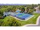 Aerial view of the tennis courts and community amenities at 3706 E Easter Dr, Centennial, CO 80122