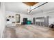 Spacious three car garage with ample storage cabinets and high ceilings at 6686 E Jamison Ave, Centennial, CO 80112