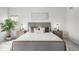 Comfortable bedroom featuring stylish décor, lamps, and serene ambiance for a relaxing retreat at 8802 E 148Th Ln, Thornton, CO 80602