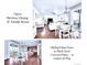 Open-concept kitchen, dining, and Gathering room layout with sliding glass door to the back yard at 22441 E Chenango Dr, Aurora, CO 80015