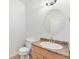 Clean bathroom with granite vanity and updated fixtures at 8551 Gold Peak Dr # B, Highlands Ranch, CO 80130