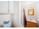 Cozy bathroom featuring a vanity and shower at 12087 W New Mexico Ave, Lakewood, CO 80228