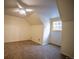 Bedroom featuring neutral walls, ceiling fan, and carpet at 814 Rose St, Georgetown, CO 80444