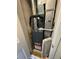This is a modern furnace and HVAC system in a utility closet at 992 S Dearborn Way # 7, Aurora, CO 80012