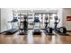 On-site gym featuring modern treadmills and elliptical machines, offering residents a convenient workout space at 1750 Wewatta St # 740, Denver, CO 80202