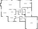 Detailed floor plan showcasing layout of living room, kitchen, bedrooms, bath, and garage at 10506 Brown Fox Trl, Littleton, CO 80125