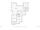 Basement floorplan showing finished and unfinished basement, bedroom, and closet at 12938 Bridge View Ln, Parker, CO 80134