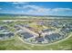 Aerial view of a community featuring well-maintained homes, green spaces, and scenic views at 547 Scrubjay Cir, Castle Rock, CO 80104