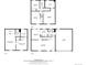 Detailed floor plan showcasing the layout of the house, including bedrooms, kitchen, living room, and garage at 14552 E Tufts Ave, Aurora, CO 80015