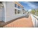 Large back deck overlooks the yard and provides plenty of space for entertaining and relaxing outdoors at 9232 Bauer Ct, Lone Tree, CO 80124