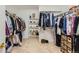 Walk-in closet with organized shelving, hanging racks, and ample storage space for clothing and accessories at 9458 S Hackberry Ln, Highlands Ranch, CO 80129