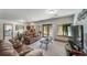 Bright living room with sliding doors to an outdoor patio, and comfortable seating at 767 Tenderfoot Dr, Larkspur, CO 80118