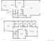 Detailed floor plan showcasing the layout of the home's two floors, including room dimensions and locations at 9758 Laredo St # 1E, Commerce City, CO 80022