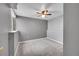 Bright bedroom with a fan, carpet floor, and ample natural light, ready for customization at 598 Arden Cir, Highlands Ranch, CO 80126