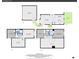 Detailed floorplan showcasing the layout of the two floors including garage, basement, bedrooms and bathrooms at 598 Arden Cir, Highlands Ranch, CO 80126
