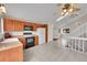 Spacious kitchen that connects to the living room and offers a bright and airy feel at 598 Arden Cir, Highlands Ranch, CO 80126