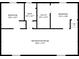 Floor plan showing the layout of two bedrooms, bathroom, utility room, and a recreation room at 1536 S Field Ct, Lakewood, CO 80232