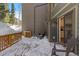 Snowy deck featuring seating and view of the exterior at 112 Illinois Gulch Rd # 6, Breckenridge, CO 80424