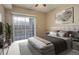 Well-lit bedroom with plush carpeting at 17497 Nature Walk Trl # 101, Parker, CO 80134