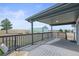 Inviting back deck overlooking a spacious yard and barn, perfect for outdoor relaxation and entertaining at 2845 Cherry Way, Parker, CO 80138