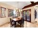 Dining nook with breakfast table and outdoor views at 1 Canon Pl, Greenwood Village, CO 80111