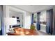Office space with a view to the adjacent bedroom at 1137 Colorado Blvd, Denver, CO 80206