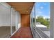 Open-air patio with tiled floor, lighting, and views at 3100 E Cherry Creek S Dr # 307, Denver, CO 80209