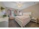 This bedroom features a unique window seat and a rainbow wall accent at 1080 E 130Th Ave # A, Thornton, CO 80241