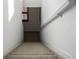 Carpeted stairs with white trim lead to the next floor at 3015 Pershing St, Strasburg, CO 80136