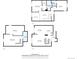 Floor plan featuring a basement, living room, dining area, and a kitchen on multiple floors at 281 Rockview Dr, Superior, CO 80027