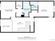Floor plan featuring the primary bedroom, bath, walk-in closet, an additional bedroom, and hall at 281 Rockview Dr, Superior, CO 80027