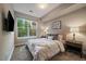 Relaxing bedroom with large window, neutral tones, and comfortable carpet at 3522 W 17Th Ave, Denver, CO 80204