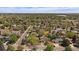 Overhead view shows the neighborhood with mature trees and well-maintained streets and properties at 8364 Allison Ct, Arvada, CO 80005
