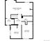 Second-floor layout features primary bedroom, two bedrooms, two baths, and a hall at 12780 Elm St, Thornton, CO 80241