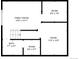 Layout of the home featuring a Gathering room, two bedrooms, and a bathroom at 12780 Elm St, Thornton, CO 80241