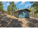 Single story home exterior with fenced yard at 28 Deer Rd, Evergreen, CO 80439