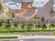A bird's eye view showcases landscaped backyard at 12953 Bridge View Ln, Parker, CO 80134