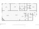 Detailed floor plan showcasing the layout of the home with dimensions for each room and closet space at 6000 W Floyd Ave # 116, Denver, CO 80227