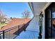 This charming balcony has great views and lovely black railing at 4970 S Chester St, Greenwood Village, CO 80111