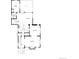 Main floor plan of a spacious home with kitchen, dining room, living room, and Gathering room at 1944 Hudson St, Denver, CO 80220