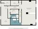 Basement floor plan showcasing the recreation room, laundry room, utility room and bathroom at 1030 S Fulton Ave, Fort Lupton, CO 80621