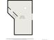 Floorplan of the basement showing the stairs and dimensions, 20'5