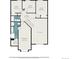Upstairs floorplan showing bedrooms, bathrooms, and an open area below, as well as the primary bedroom and bath at 2782 S Ceylon St, Aurora, CO 80013