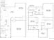 Detailed floor plan showcasing the layout of the home's two floors with bedrooms and kitchen at 11030 Snowdon St, Parker, CO 80134