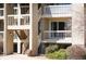 Close-up of the exterior stairs and walkways, with beautiful shrubbery at 50 S Boulder Cir # 5022, Boulder, CO 80303