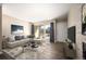 Inviting living room boasts modern decor, fireplace, and balcony access at 50 S Boulder Cir # 5022, Boulder, CO 80303
