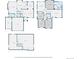 Floor plan of a multi-level home, showing the layout of rooms, garage, and basement at 7700 Bison Ct, Littleton, CO 80125